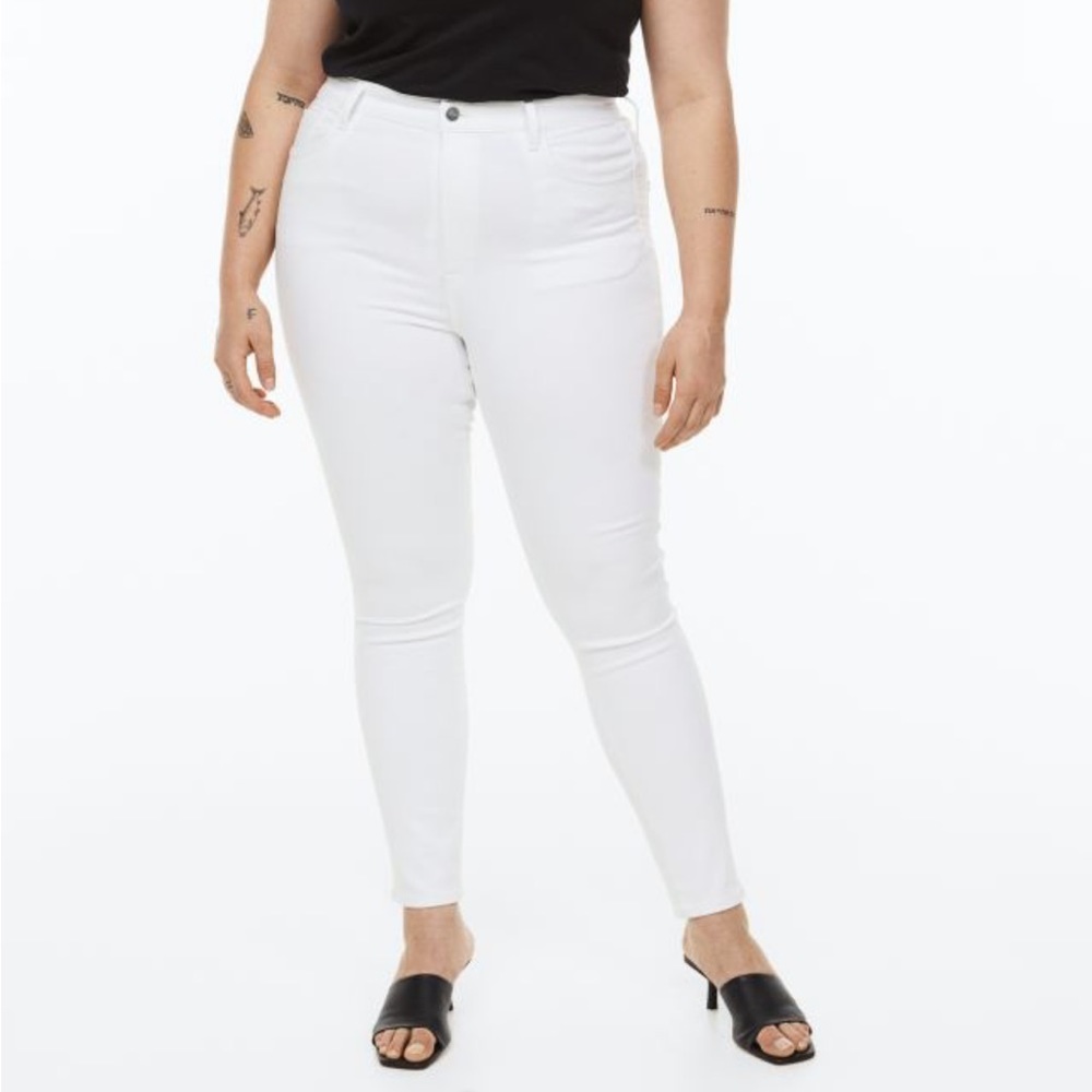 Pure white skinny